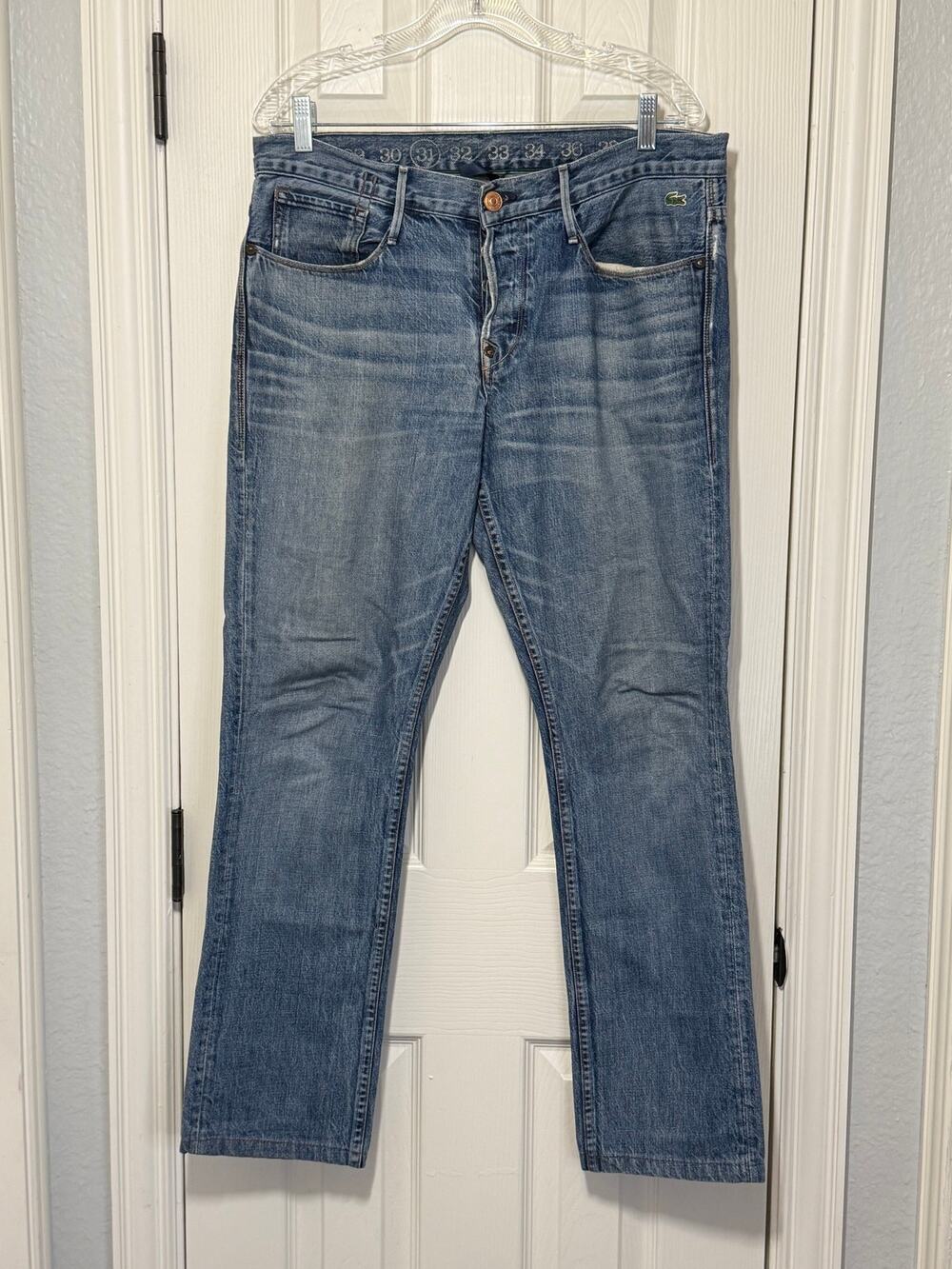 Earnest Sewn x Lacoste KYRRE Jeans 31 Made in USA Collab Street Style Y2K